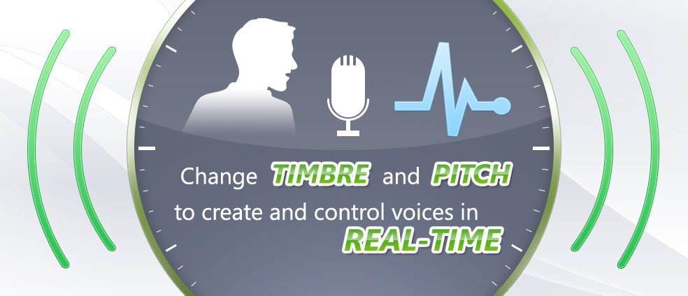Voice Changer Software 8.0 alters and controls voice's timbre and pitch in real-time