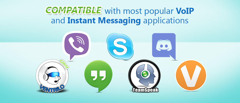 Voice Changer Software 8.0 is compatible with many Instant Messenger and VoIP clients